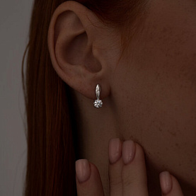Серьги SOKOLOV - Серебро 925, Фианит (арт. 94025656)