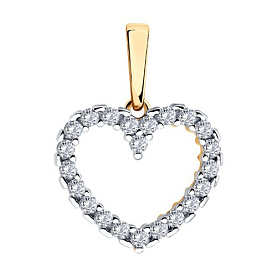 Подвеска SOKOLOV - Серебро 925, Фианит (арт. 93030608)