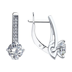 Серьги Diamant - Серебро 925, Фианит (арт. 94-120-02135-1)