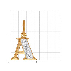 Подвеска SOKOLOV - Золото 585, Фианит (арт. 031093)