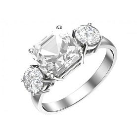 Кольцо POKROVSKY - Серебро 925, Фианит (арт. 1101004-00775)