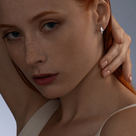 Серьги SOKOLOV - Серебро 925, Фианит (арт. 94025676)