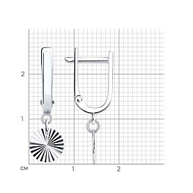 Серьги Diamant - Серебро 925 (арт. 94-121-00273-1)