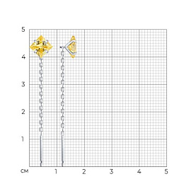 Серьги SOKOLOV - Серебро 925, Фианит (арт. 94027671-91)
