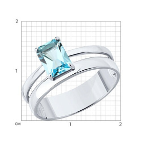 Кольцо SOKOLOV - Серебро 925, Топаз (арт. 92014721)