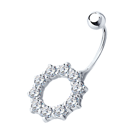 Пирсинг SOKOLOV - Серебро 925, Фианит (арт. 94060014)
