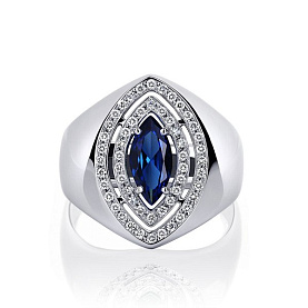 Кольцо Platinum Lab. - Платина 950 (арт. ПК-306С-01)