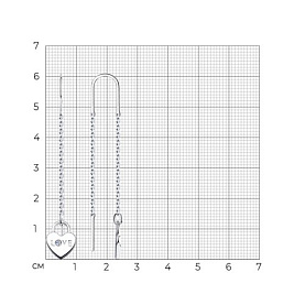 Серьги SOKOLOV - Серебро 925, Фианит (арт. 94023914)