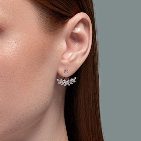 Серьги SOKOLOV - Серебро 925, Фианит (арт. 94025921)