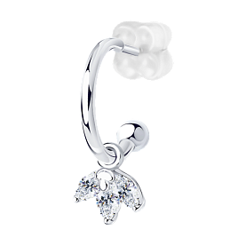 Серьга SOKOLOV - Серебро 925, Фианит (арт. 94170137)