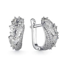 Серьги Мириада - Серебро 925, Фианит (арт. 901022115)