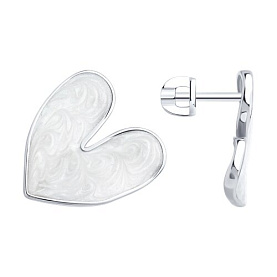 Серьги Diamant - Серебро 925, Эмаль (арт. 94-122-02341-1)