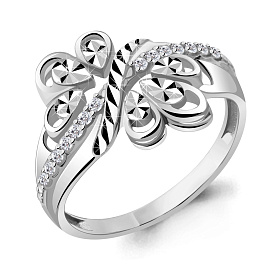 Кольцо Аквамарин - Серебро 925, Фианит (арт. 68853А.5)