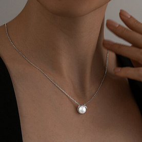 Колье SOKOLOV - Серебро 925, Жемчуг синтетический (арт. 94070495)