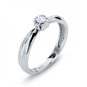 Кольцо Platinum Lab. - Платина 950, Бриллиант (арт. ПК-204-01)