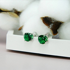 Серьги Галатея - Серебро 925, Фианит (арт. 3158.5)