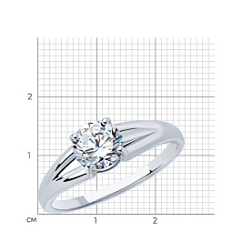 Кольцо SOKOLOV - Серебро 925, Фианит (арт. 94012875)