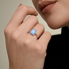 Кольцо SOKOLOV - Серебро 925, Кварц, Стекло (арт. 94014985)