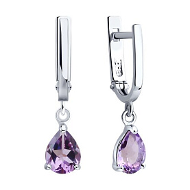 Серьги SOKOLOV - Серебро 925, Аметист (арт. 92023152)