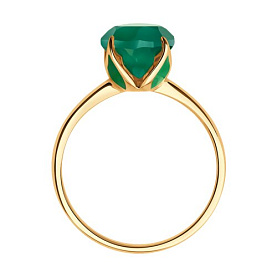 Кольцо Diamant - Золото 585, Агат, Эмаль (арт. 51-310-02058-7)