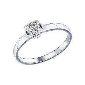 Кольцо SOKOLOV - Серебро 925, Фианит (арт. 94013646)