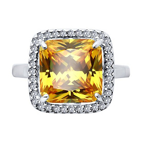 Кольцо SOKOLOV - Серебро 925, Фианит (арт. 94014221)