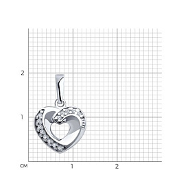 Подвеска SOKOLOV - Серебро 925, Фианит (арт. 94032802)