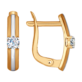 Серьги SOKOLOV - Золото 375, Фианит (арт. 027139-4)