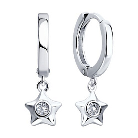 Серьги SOKOLOV - Серебро 925, Фианит (арт. 94026628)