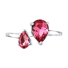 Кольцо Diamant - Серебро 925, Кристалл (арт. 94-110-00210-1)