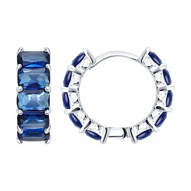 Серьги SOKOLOV - Серебро 925, Фианит (арт. 94027609-91)