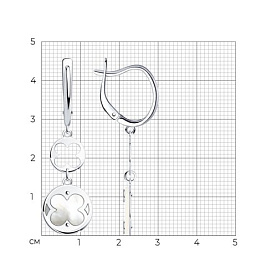 Серьги SOKOLOV - Серебро 925, Перламутр (арт. 83020286)
