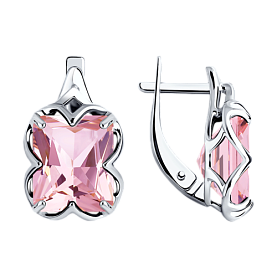 Серьги SOKOLOV - Серебро 925, Фианит (арт. 92021365)