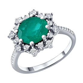 Кольцо SOKOLOV - Серебро 925, Фианит (арт. 94014923-91)