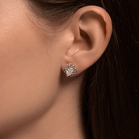 Серьги SOKOLOV - Серебро 925, Фианит (арт. 94026650)