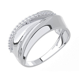 Кольцо POKROVSKY - Серебро 925, Фианит (арт. 1101572-00775)