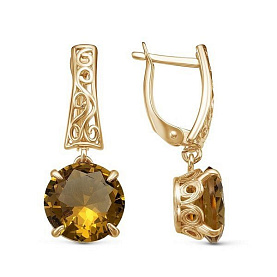 Серьги Красная пресня - Серебро 925, Синтетический султанит (арт. 3387799-22)