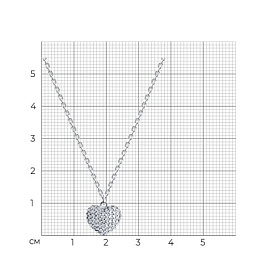 Колье SOKOLOV - Серебро 925, Фианит (арт. 94070703)