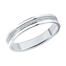 Кольцо SOKOLOV - Серебро 925, Фианит (арт. 94110036)