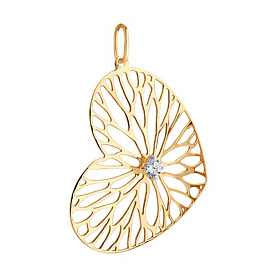 Подвеска SOKOLOV - Золото 585, Фианит (арт. 036873)