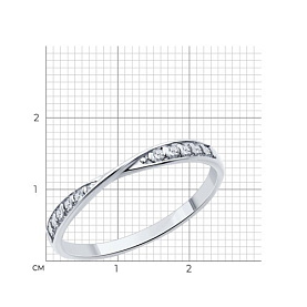 Кольцо SOKOLOV - Серебро 925, Фианит (арт. 94013882)