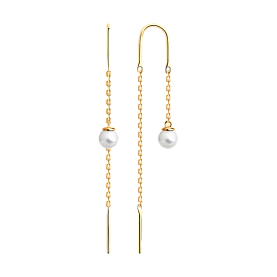 Серьги Diamant - Серебро 925, Жемчуг культивированный (арт. 93-323-01495-2)