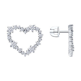 Серьги Diamant - Серебро 925, Фианит (арт. 94-122-00096-1)