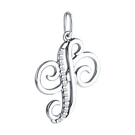 Подвеска Diamant - Серебро 925, Фианит (арт. 94-130-02010-1)