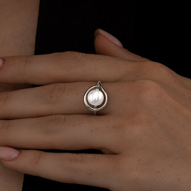 Кольцо SOKOLOV - Серебро 925, Жемчуг культивированный (арт. 94013380)