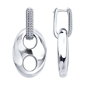 Серьги SOKOLOV - Серебро 925, Фианит (арт. 94027730)