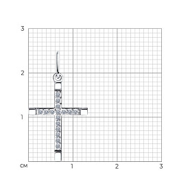 Подвеска Diamant - Золото 585, Фианит (арт. 52-130-01438-1)