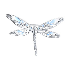 Брошь SOKOLOV - Серебро 925, Фианит, Эмаль (арт. 94040127)