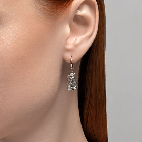 Серьги SOKOLOV - Серебро 925, Фианит (арт. 94026445)