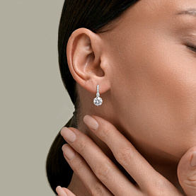 Серьги SOKOLOV - Серебро 925, Фианит (арт. 94027688)